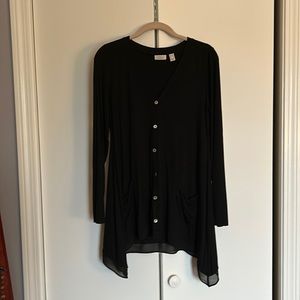 🐾 4 for $20 LOGO black tunic, length cardigan